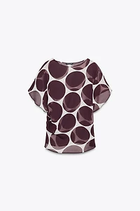 SHEER POLKA DOT TOP