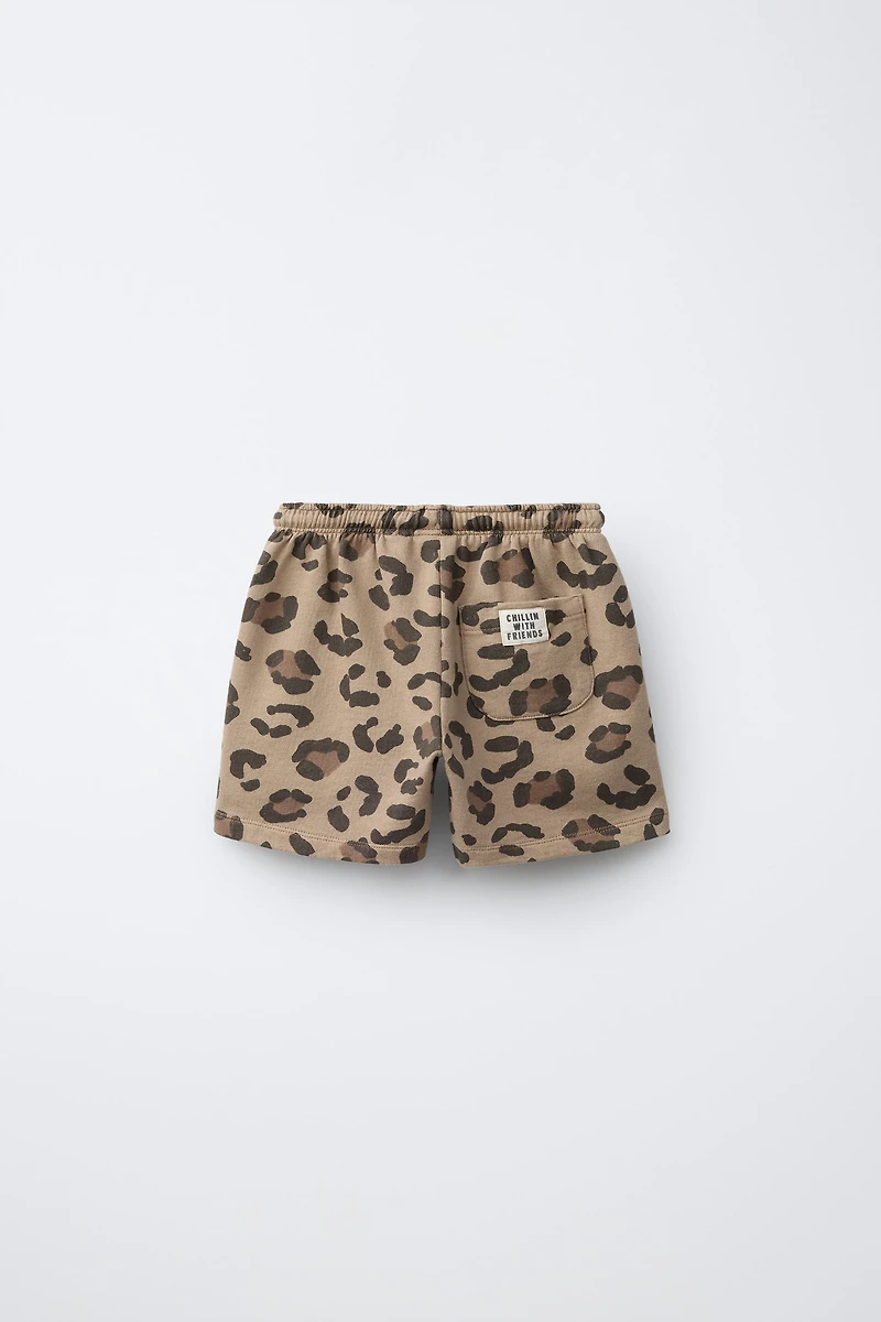 ANIMAL PRINT SHORTS