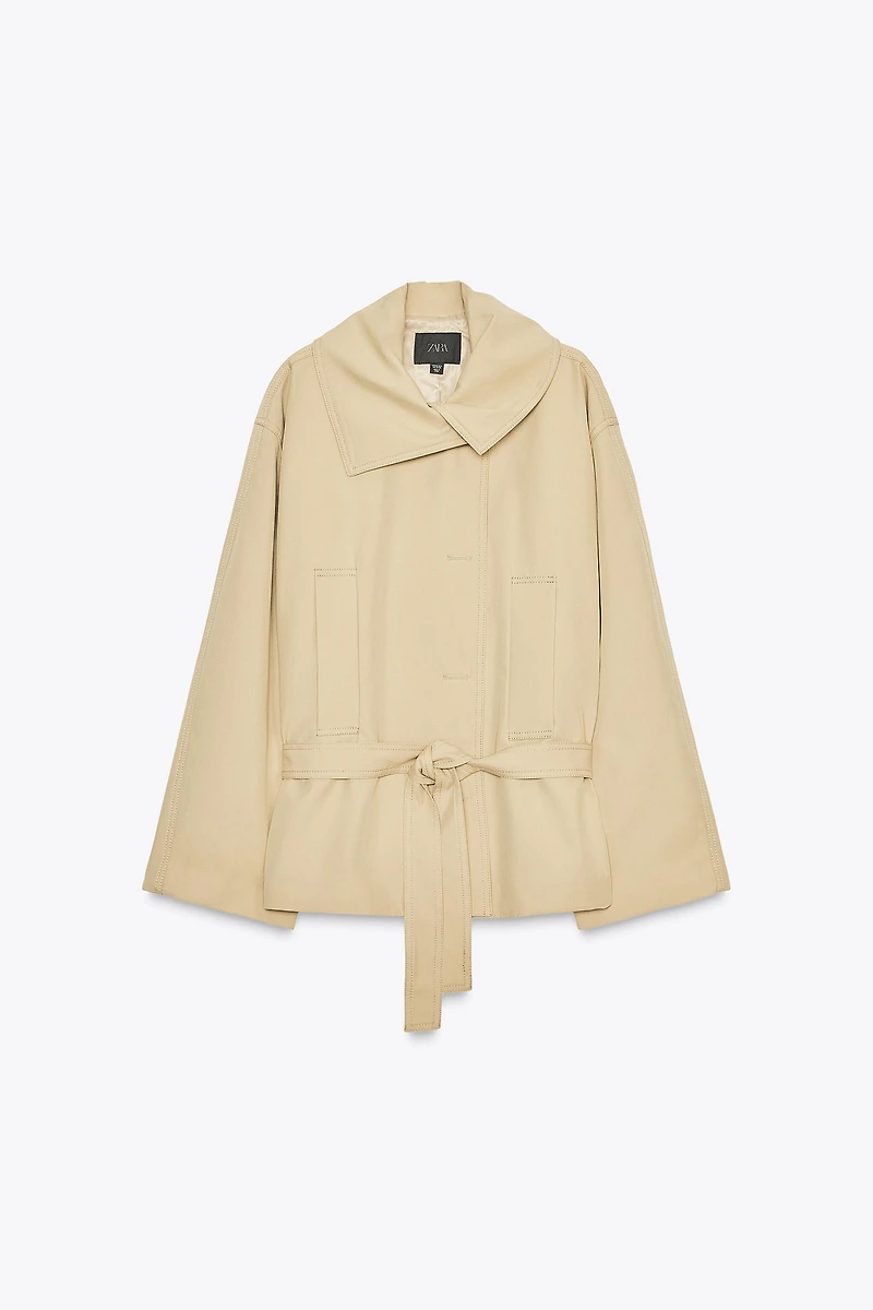 BELTED TRENCH COAT
