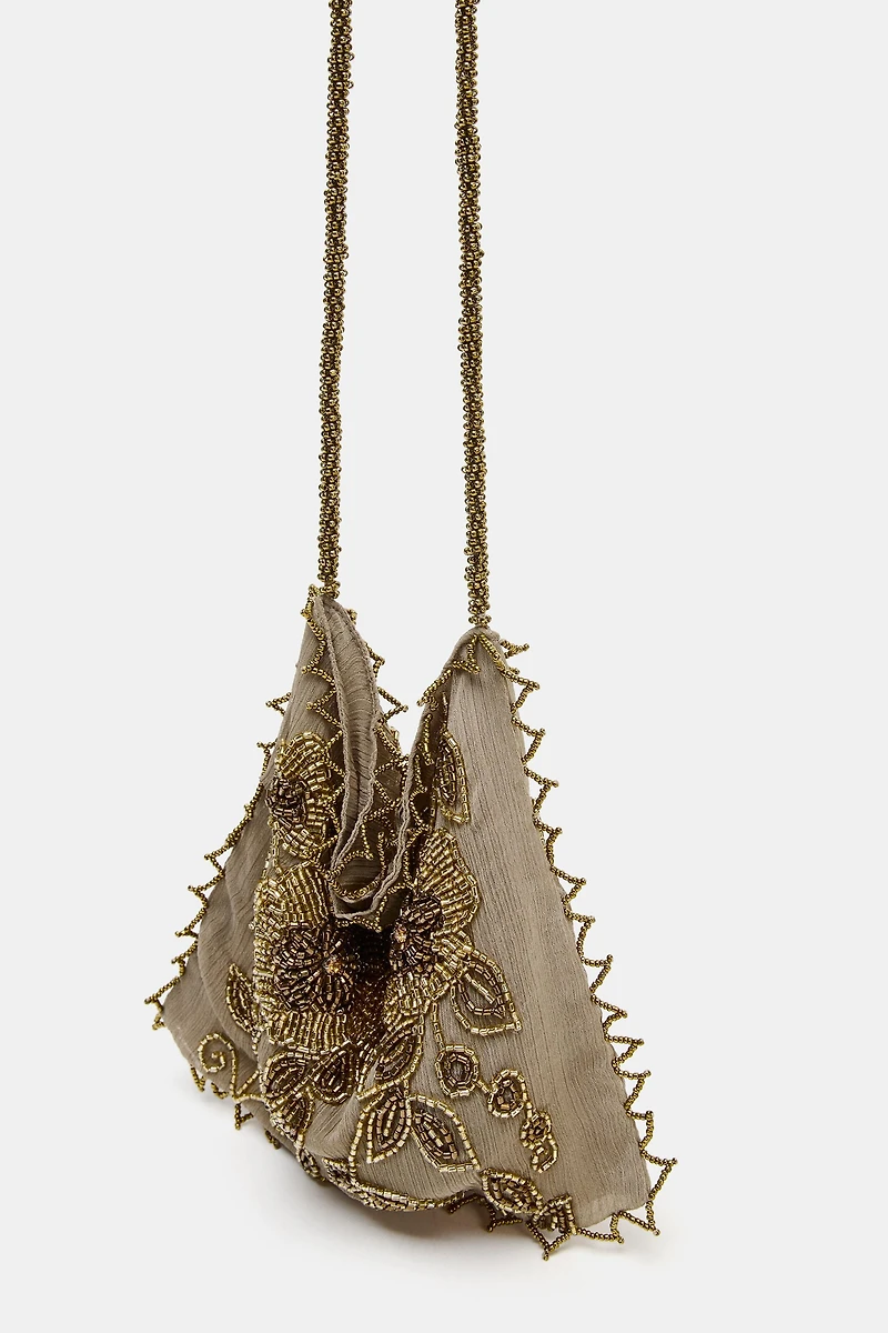 SEQUIN MINI BUCKET BAG