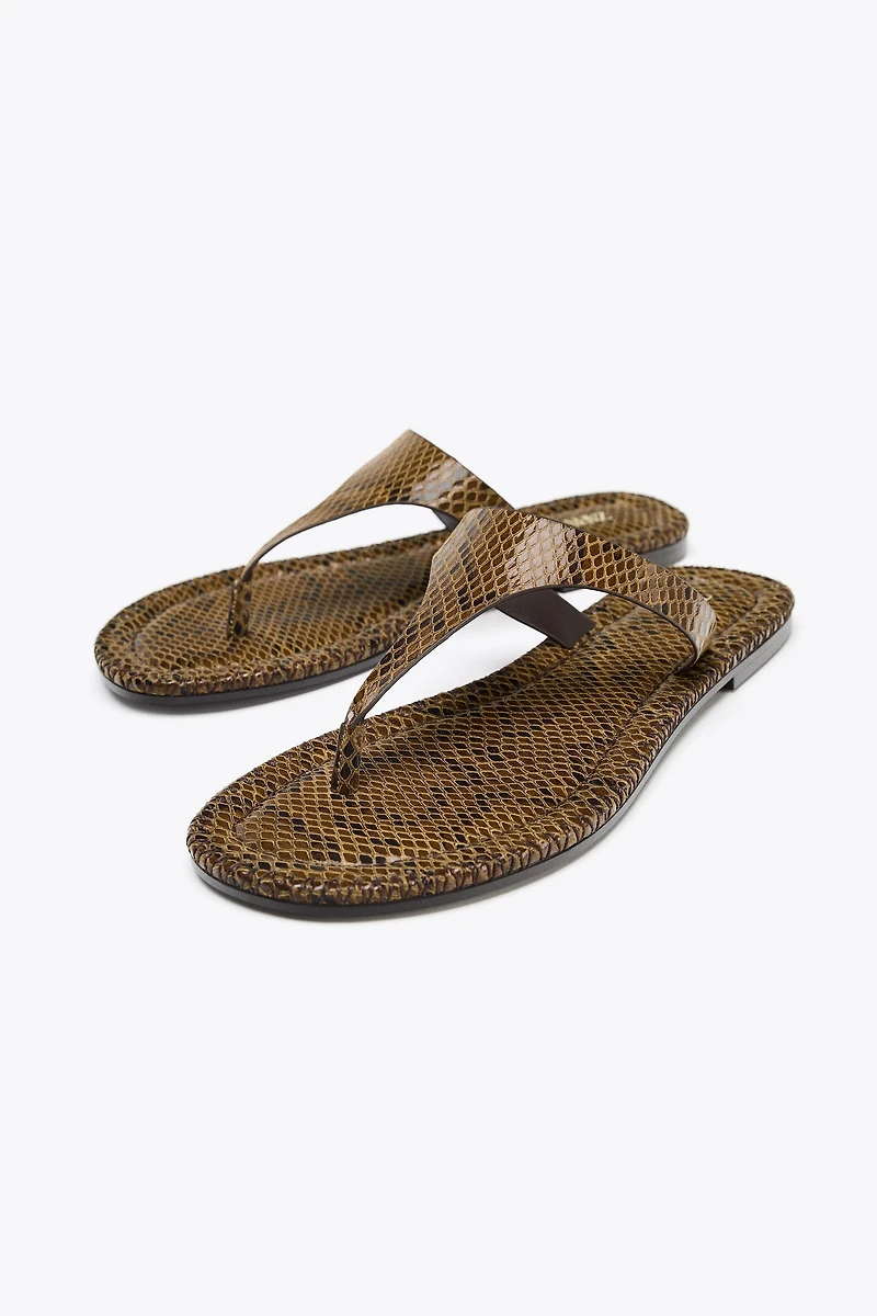 ANIMAL PRINT SANDALS