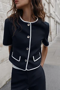 SHORT SLEEVE BLAZER