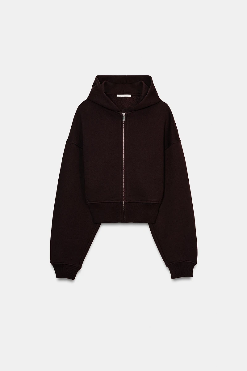 CROPPED HOODIE SWEATSHIRT