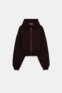 CROPPED HOODIE SWEATSHIRT