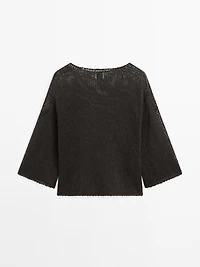 Oversize short sleeve sweater - STUDIO