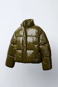 SHINY FINISH PUFFER JACKET
