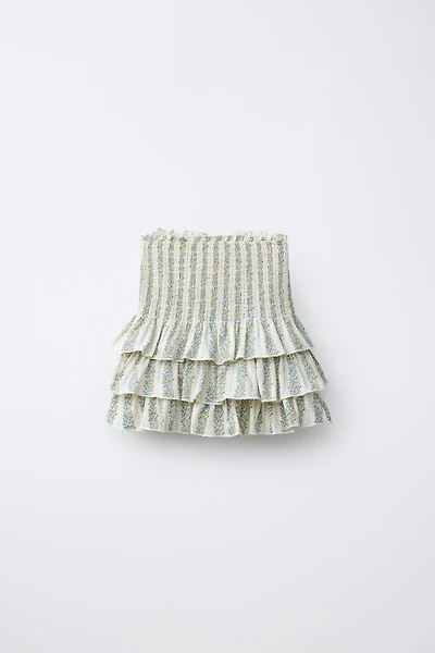 JUPE-SHORT À FLEURS