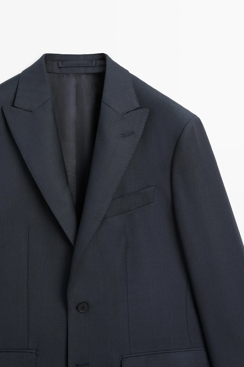 100% wool suit blazer