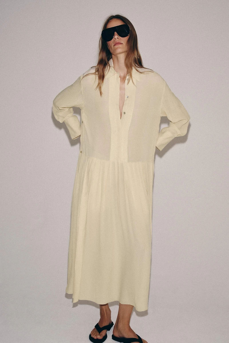 ZW COLLECTION FLOWY SHIRT DRESS