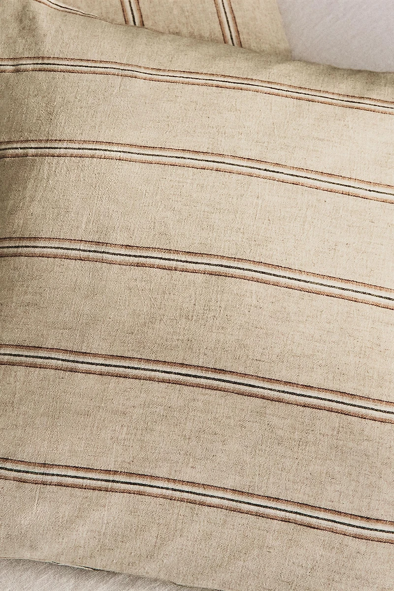 DYED THREAD STRIPED PILLOWCASE