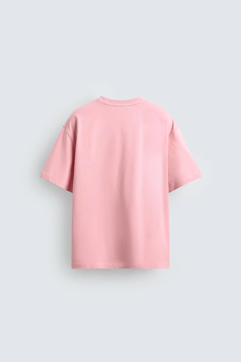 EMBROIDERED TEXT T-SHIRT