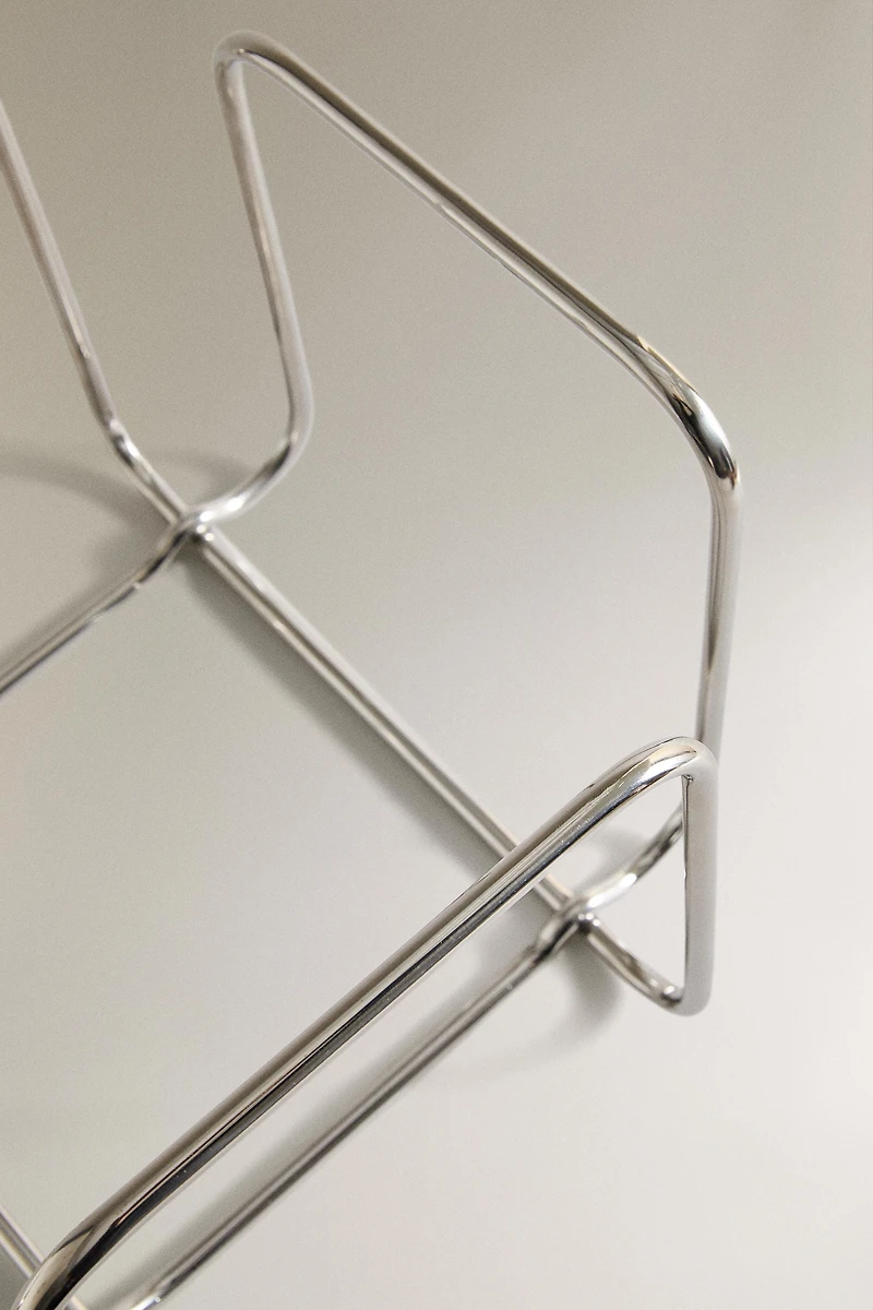 RANGEMENT VINYLES ACIER INOXYDABLE