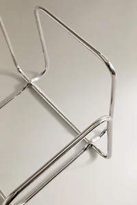 RANGEMENT VINYLES ACIER INOXYDABLE