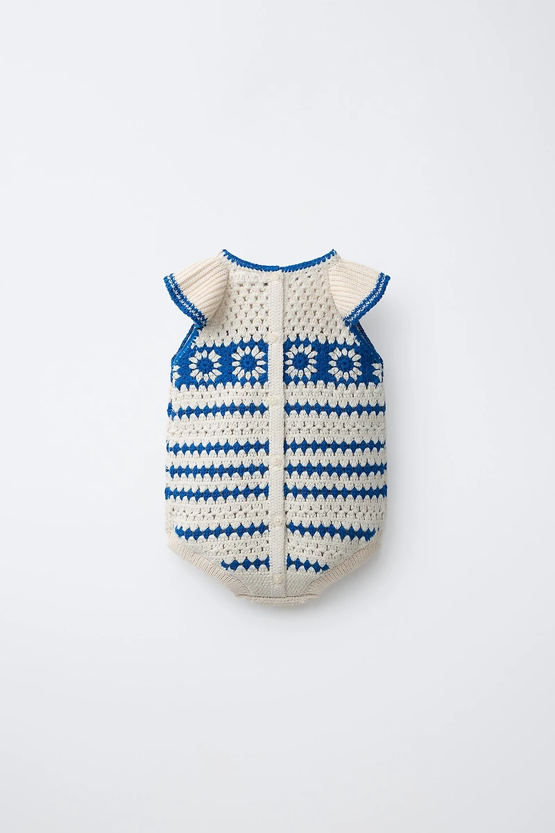 CROCHET KNIT ROMPER