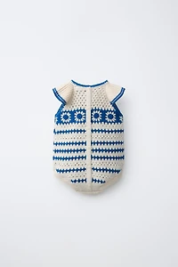 CROCHET KNIT ROMPER