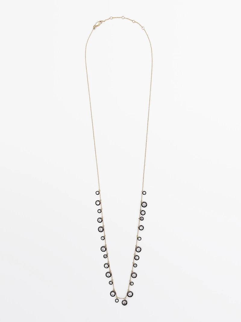 Antique rhinestone necklace