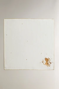 EMBROIDERED LEO LINEN NAPKIN | MARISA BERENSON