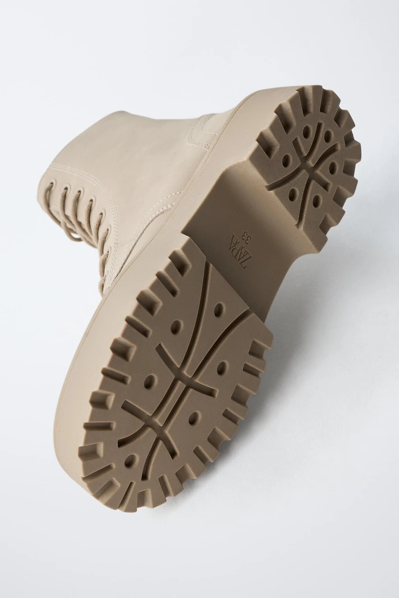 LACE-UP ANKLE BOOTS