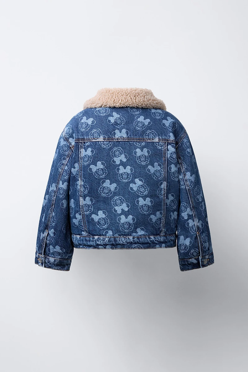 MINNIE MOUSE © DISNEY FLEECE TRIM DENIM JACKET