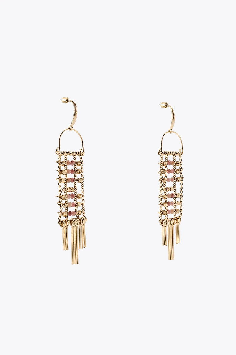 METAL BEAD EARRINGS