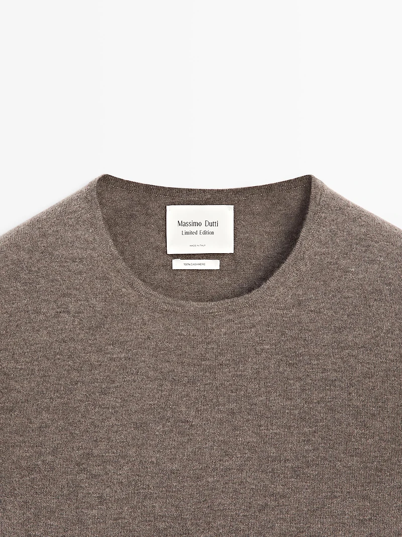 Pull col rond en maille de cachemire - LIMITED