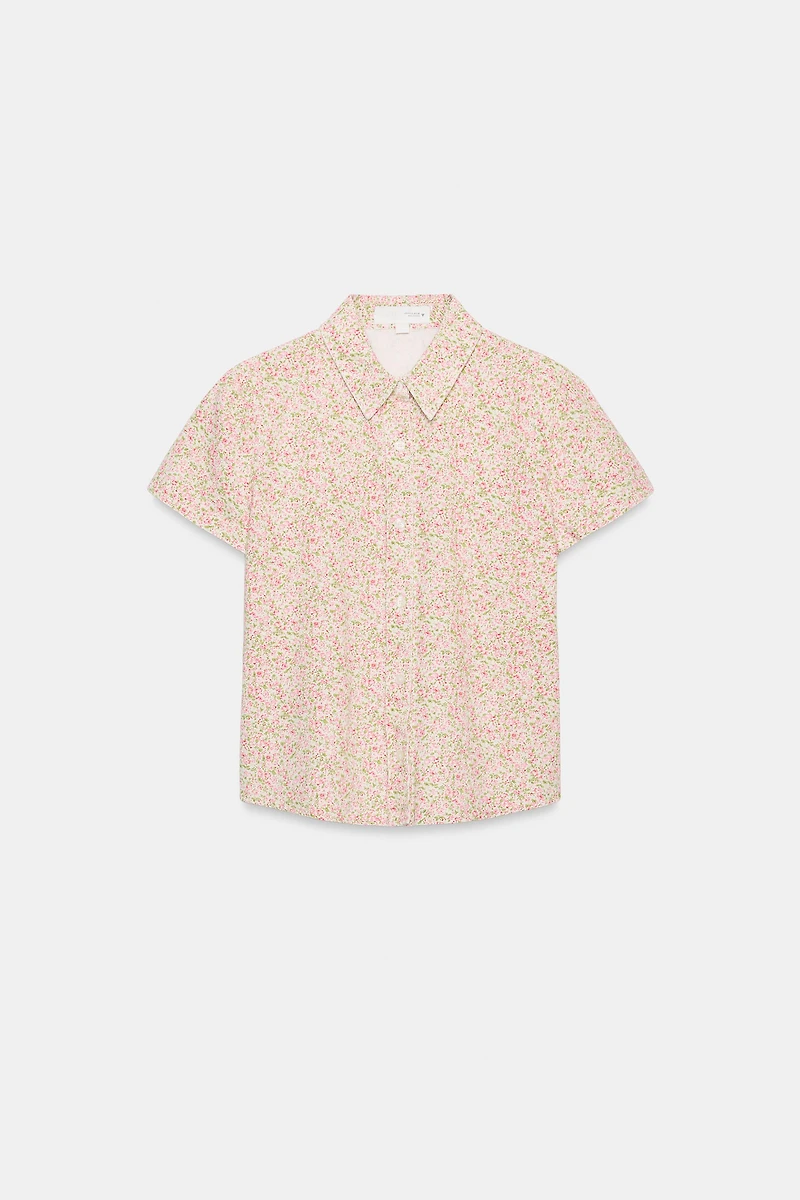 SHORT SLEEVE FLORAL SHIRT
