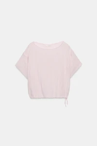 ADJUSTABLE HEM CAPE SHIRT