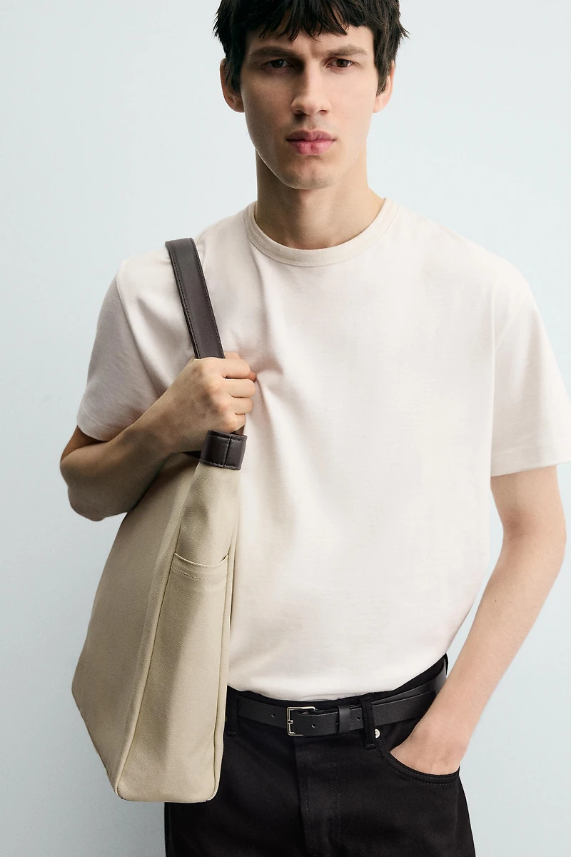 COTTON FABRIC SHOPPER