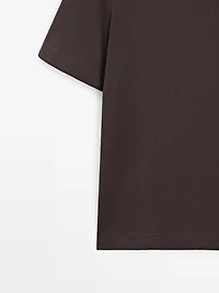 100% cotton interlock crew neck T-shirt