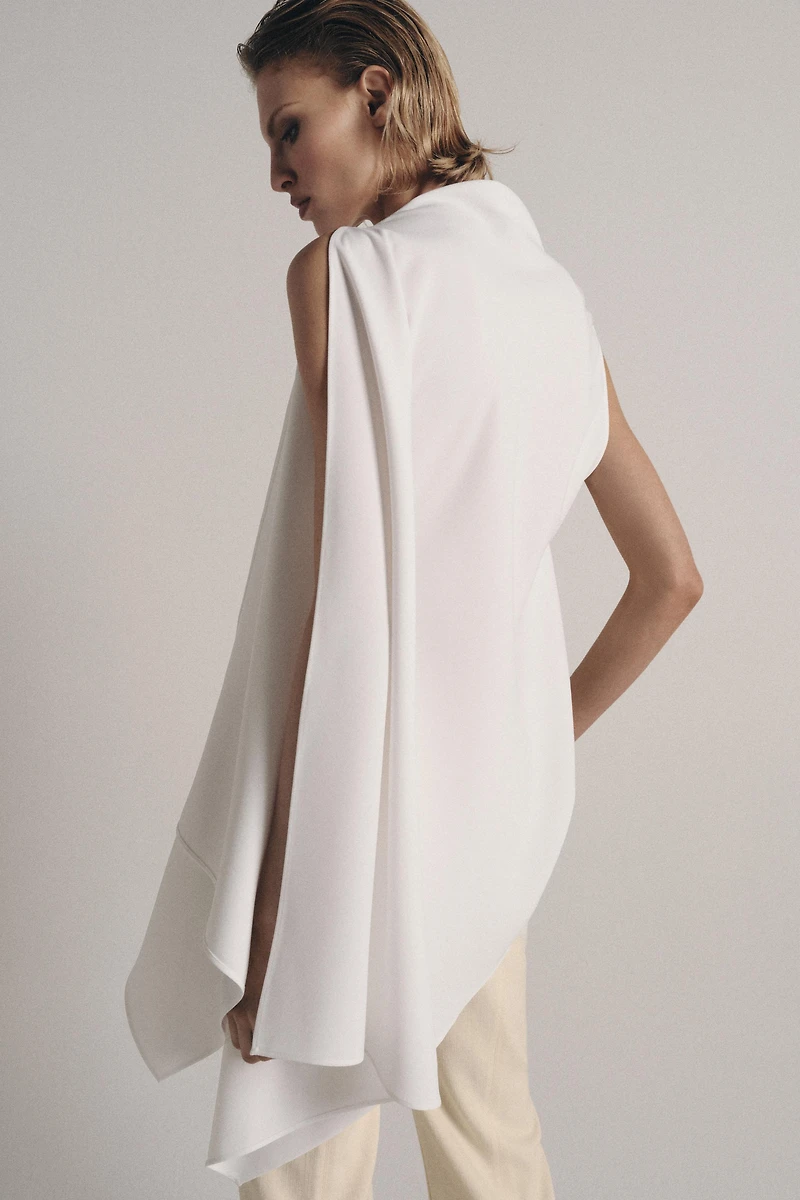 TOP CAPE ASYMÉTRIQUE ZW COLLECTION