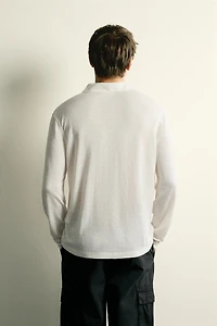 HEMP-VISCOSE BLEND REGULAR FIT POLO