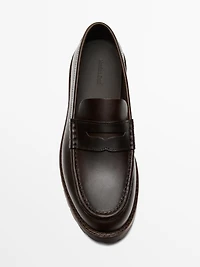 Mocassins à semelle crantée