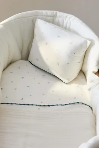 LEAF AND DOT MINICRIB SHEET SET