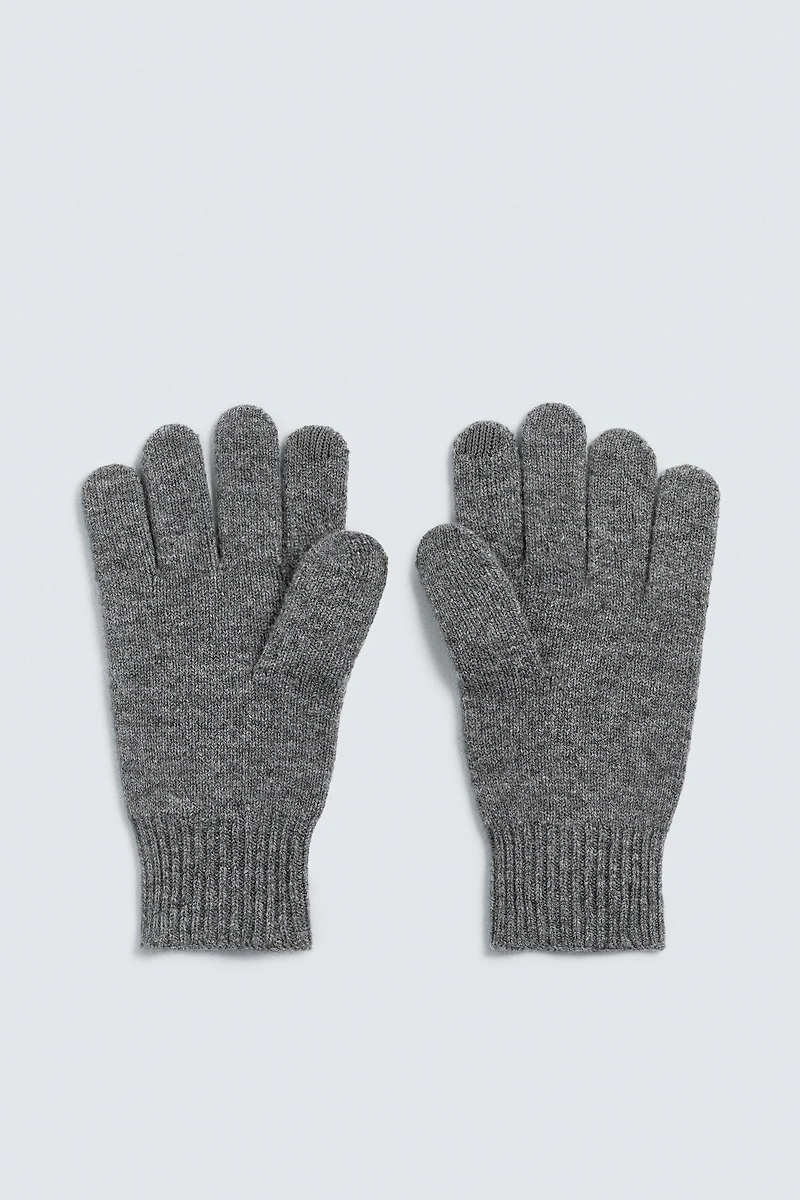 GANTS EN MAILLE LAINE ET CACHEMIRE