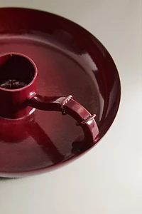 ROUND METAL CHRISTMAS CANDLESTICK