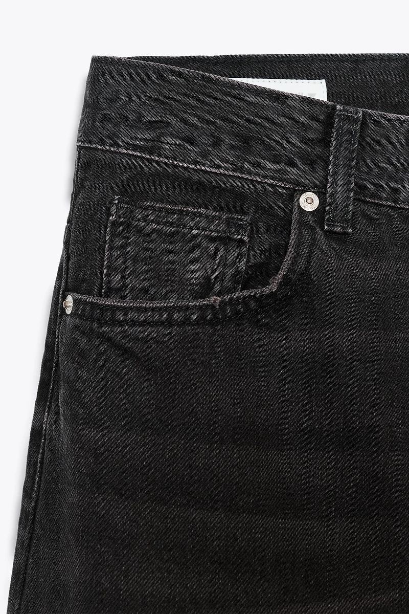 TRF HIGH RISE STRAIGHT WIDE LEG JEANS