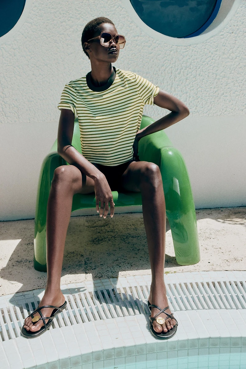 SHORT SLEEVE STRIPED T-SHIRT