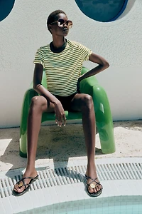 SHORT SLEEVE STRIPED T-SHIRT