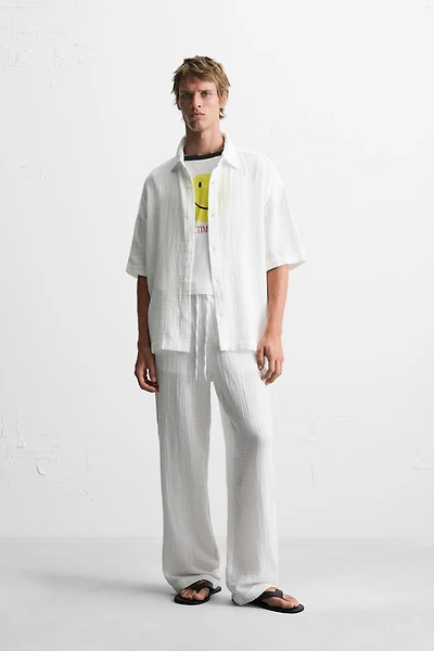 PANTALON EFFET FROISSÉ