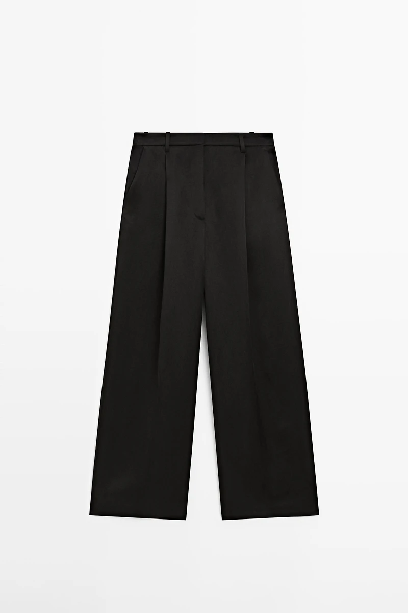 Pantalon fluide plissé