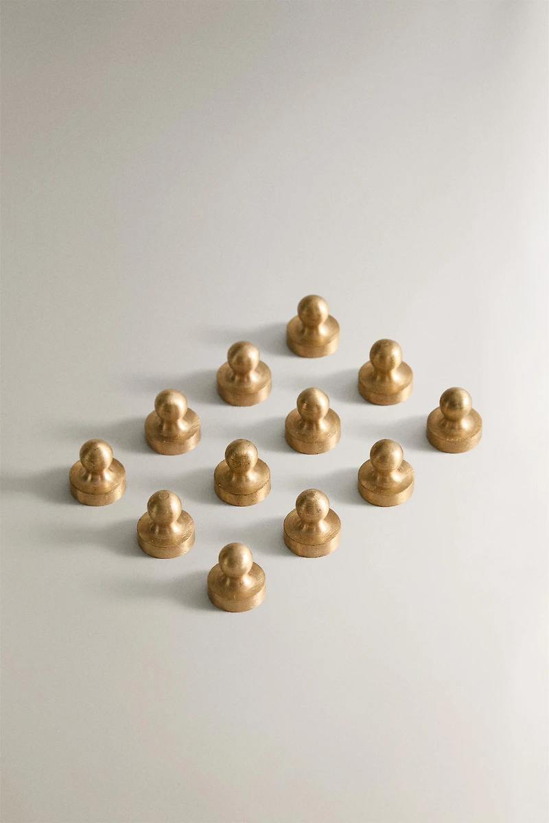 BRASS MAGNETS (SET OF 12)