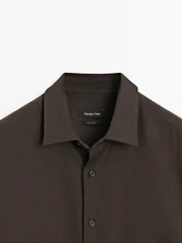 Regular fit twill shirt