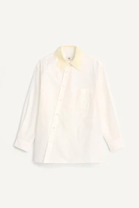 LIMITED EDITION LACE COLLAR POPLIN SHIRT