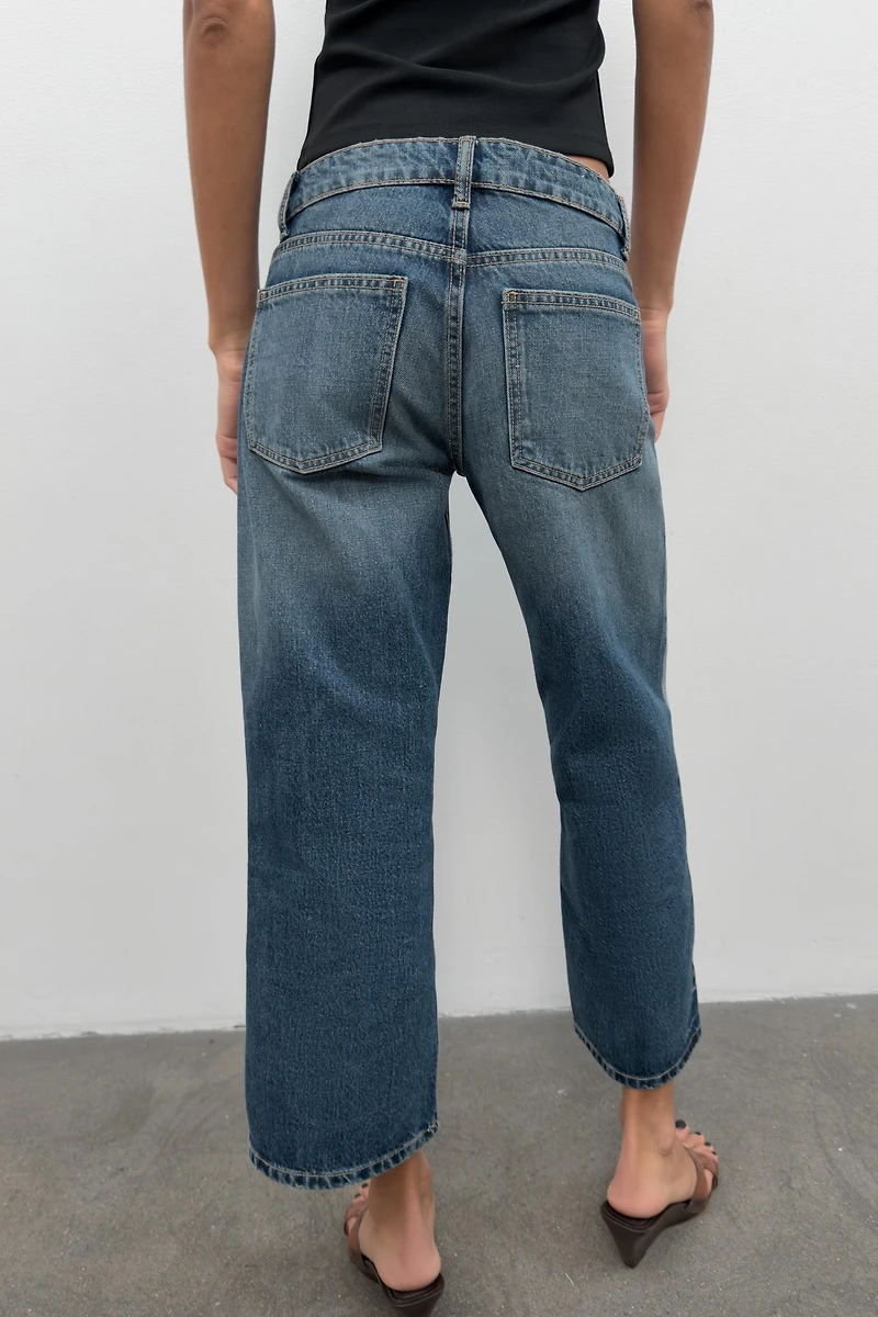 JEAN TRF LARGE ET COURT TAILLE BASSE