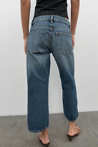 JEAN TRF LARGE ET COURT TAILLE BASSE