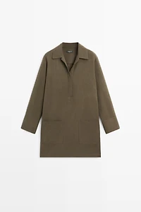 Short shirt dress with pocket detail