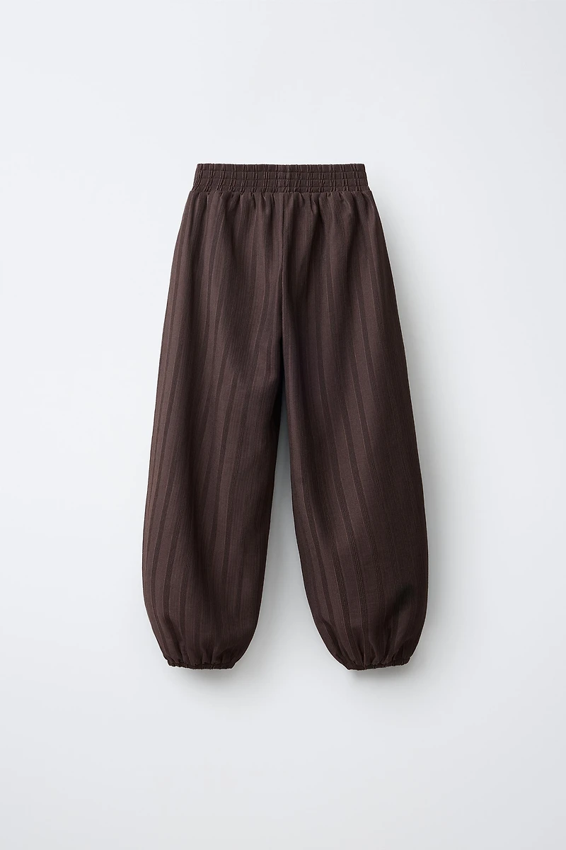 TEXTURED BLOOMER PANTS