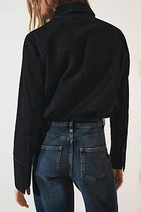 ZW COLLECTION SUEDE LEATHER SHIRT