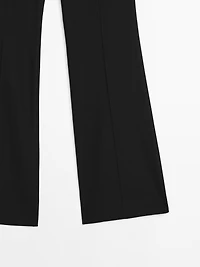 Pantalon flare poche