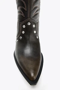 COWBOY STUDDED BOOTS
